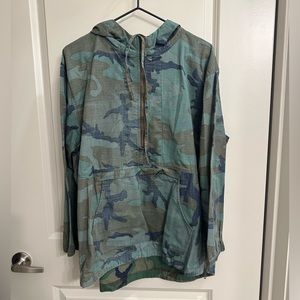 Baldwin Camo Hoodie Quarter Zip